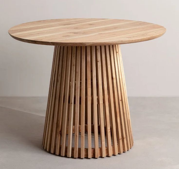 Slatted Cone Dining Table